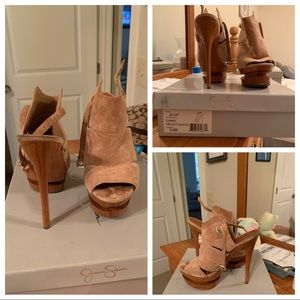 Jessica Simpson Suede Platform Shoes